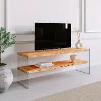 Seturi zona TV Trendy Niagara 45 cm x 35 cm x 120 cm / Brown photo 5