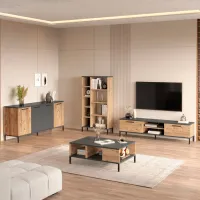 Seturi zona TV Trendy RL6-AA 39.1 cm x 35 cm x 160 cm / Brown photo 2