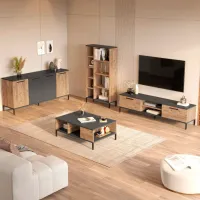 Seturi zona TV Trendy RL6-AA 39.1 cm x 35 cm x 160 cm / Brown photo 3