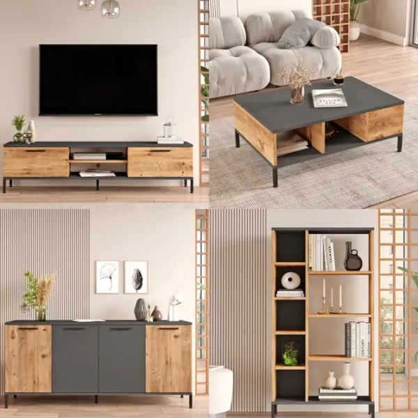 Комплекты ТВ-зона Trendy RL6-AA 39.1 см x 35 см x 160 см / Коричневый photo 5