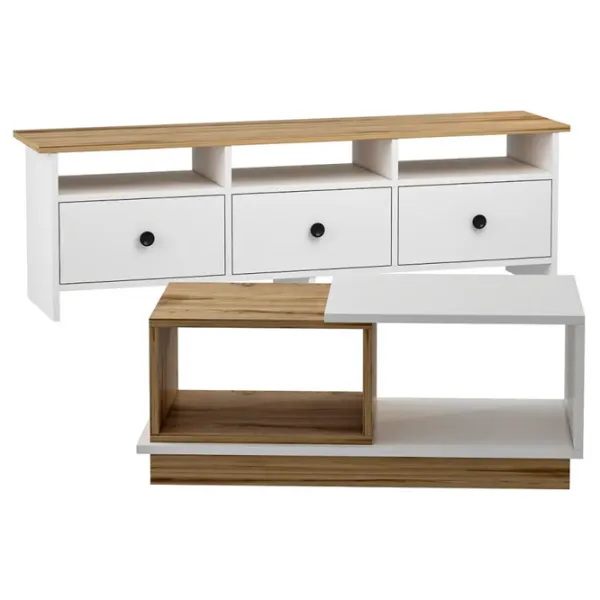 Комплекты ТВ-зона Trendy Oslo 47 см x 36 см x 150 см / Белый photo 2
