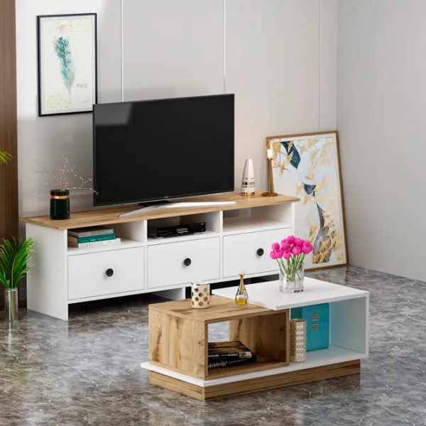 Комплекты ТВ-зона Trendy Oslo 47 см x 36 см x 150 см / Белый photo 4