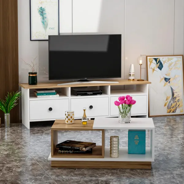 Комплекты ТВ-зона Trendy Oslo 47 см x 36 см x 150 см / Белый photo 5