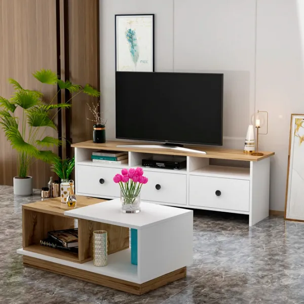 Комплекты ТВ-зона Trendy Oslo 47 см x 36 см x 150 см / Белый photo 6