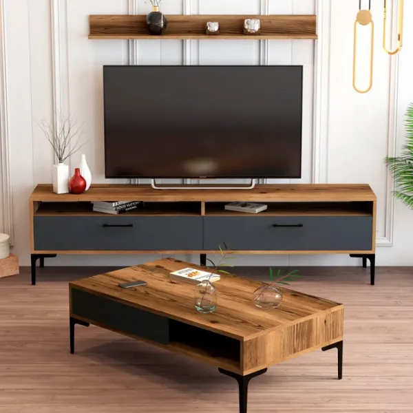 Комплекты ТВ-зона Trendy Istanbul 47 см x 35 см x 180 см / Коричневый photo 2