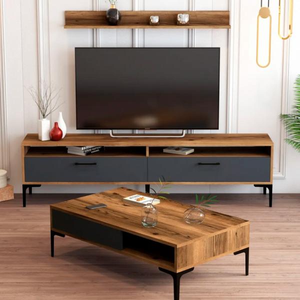 Комплекты ТВ-зона Trendy Istanbul 47 см x 35 см x 180 см / Коричневый photo 2