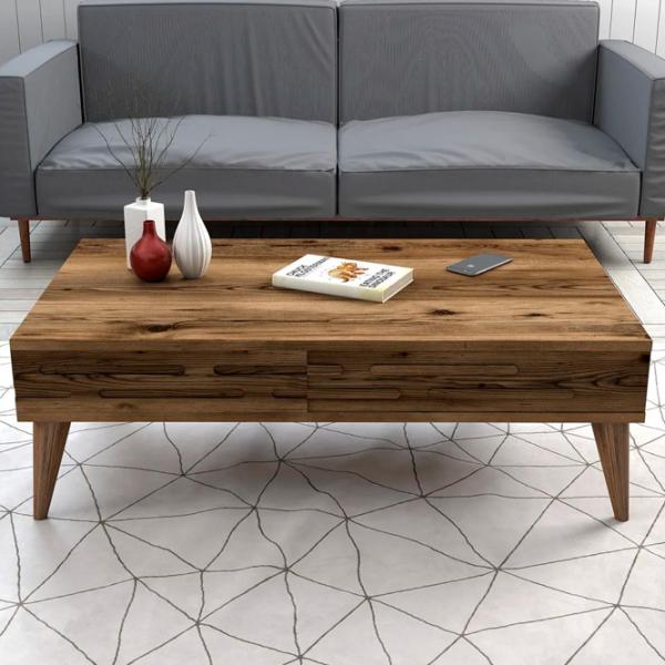 Seturi zona TV Trendy Valensiya 35 cm x 45 cm x 180 cm / Brown photo 3