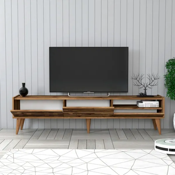 Seturi zona TV Trendy Valensiya 35 cm x 45 cm x 180 cm / Brown photo 4
