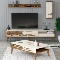 Комплекты ТВ-зона Trendy Valensiya 35 см x 45 см x 180 см / Кремовый