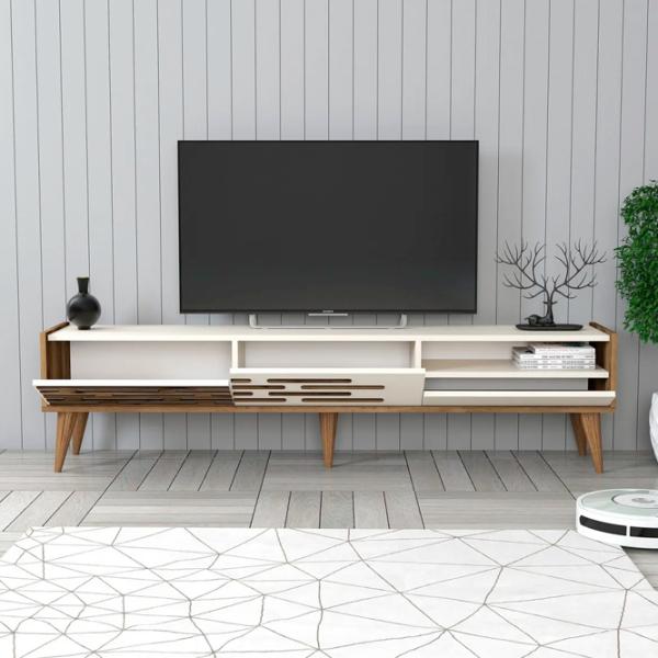 Комплекты ТВ-зона Trendy Valensiya 35 см x 45 см x 180 см / Кремовый photo 4