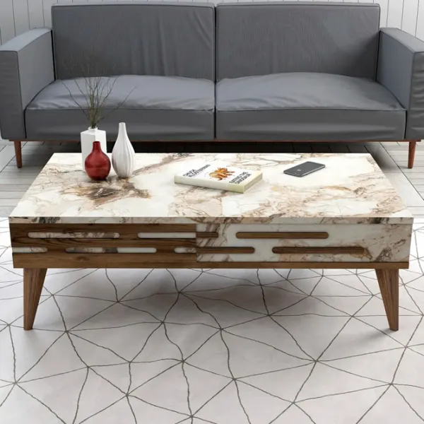 Комплекты ТВ-зона Trendy Valensiya 35 см x 45 см x 180 см / Marmura White photo 3