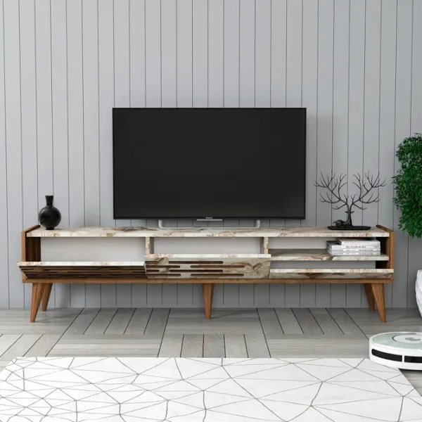 Комплекты ТВ-зона Trendy Valensiya 35 см x 45 см x 180 см / Marmura White photo 4