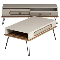 Комплекты ТВ-зона Trendy Ekol 45 см x 37 см x 145 см / Кремовый