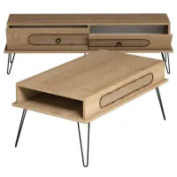 Комплекты ТВ-зона Trendy Ekol 45 см x 37 см x 145 см / Дуб Сонома