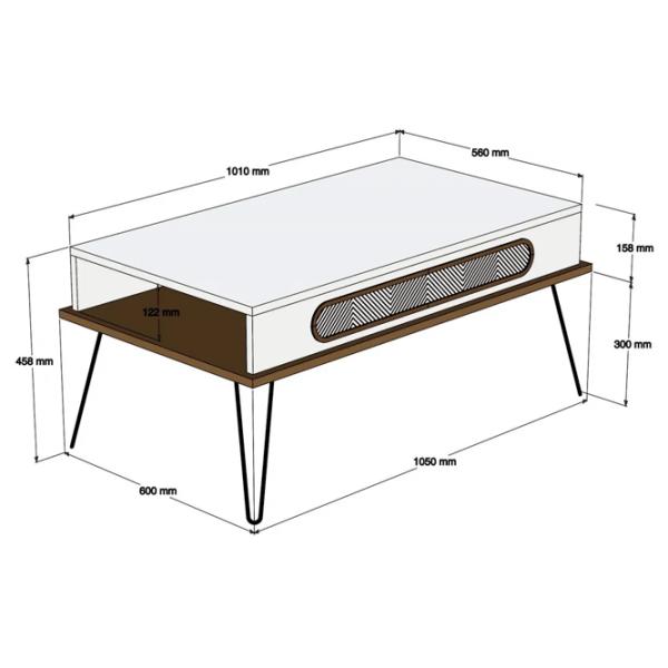 Комплекты ТВ-зона Trendy Ekol 45 см x 37 см x 145 см / Коричневый photo 5