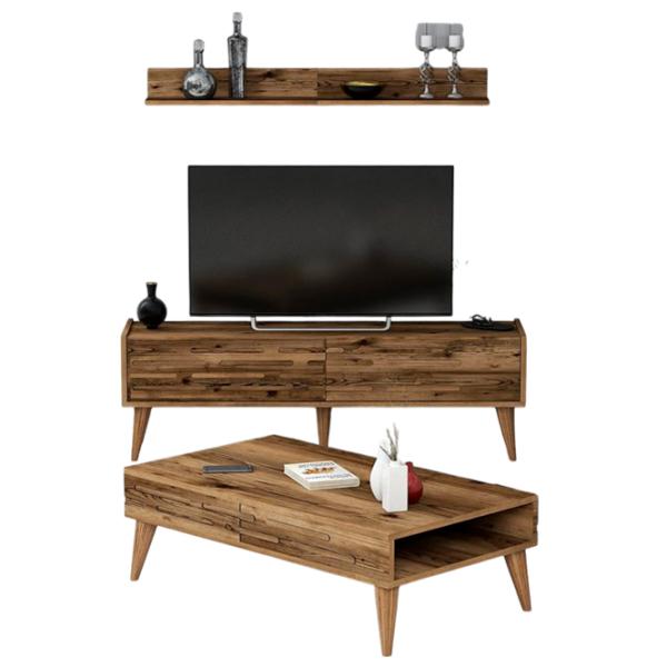 Комплекты ТВ-зона Trendy Valensiya 140 35 см x 45 см x 140 см / Коричневый photo 1