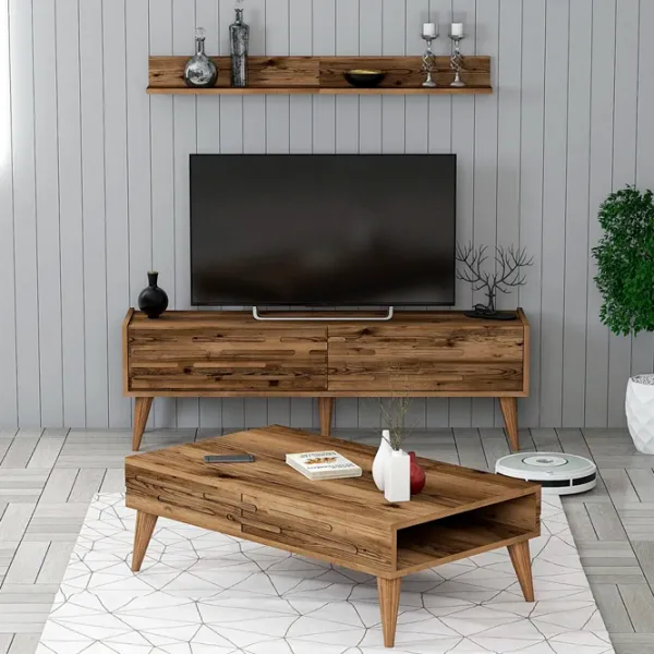 Комплекты ТВ-зона Trendy Valensiya 140 35 см x 45 см x 140 см / Коричневый photo 2