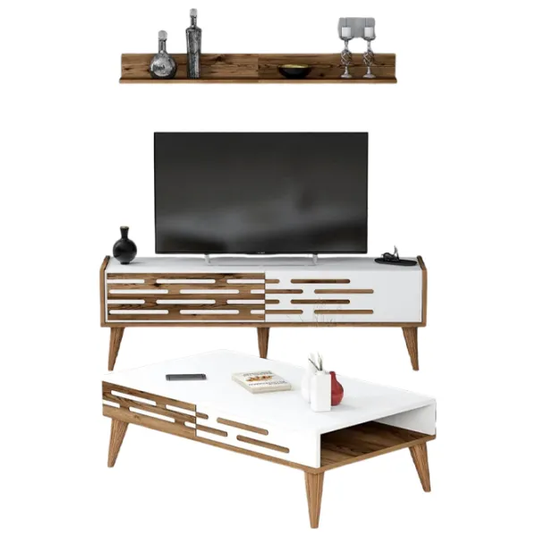 Комплекты ТВ-зона Trendy Valensiya 140 35 см x 45 см x 140 см / Белый photo 1