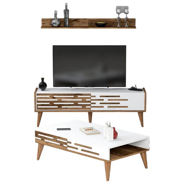 Комплекты ТВ-зона Trendy Valensiya 140 35 см x 45 см x 140 см / Белый photo 1