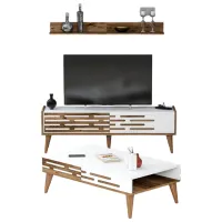 Комплекты ТВ-зона Trendy Valensiya 140 35 см x 45 см x 140 см / Белый