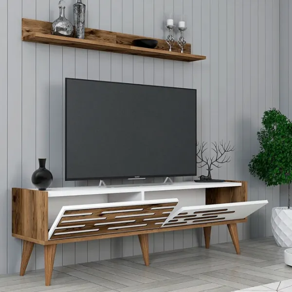Комплекты ТВ-зона Trendy Valensiya 140 35 см x 45 см x 140 см / Белый photo 2