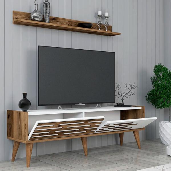 Комплекты ТВ-зона Trendy Valensiya 140 35 см x 45 см x 140 см / Белый photo 2