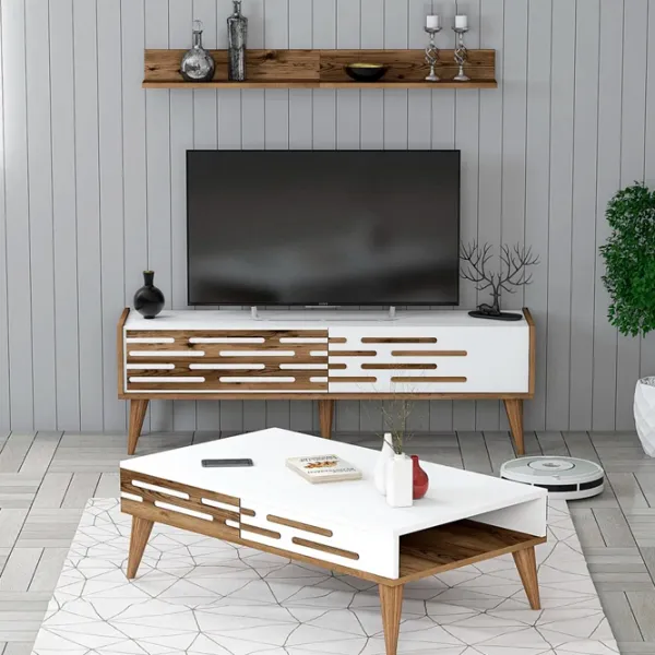 Комплекты ТВ-зона Trendy Valensiya 140 35 см x 45 см x 140 см / Белый photo 3
