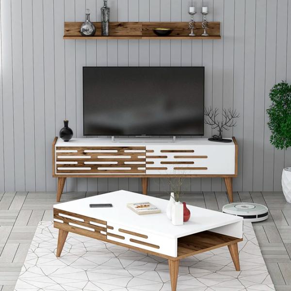 Комплекты ТВ-зона Trendy Valensiya 140 35 см x 45 см x 140 см / Белый photo 3