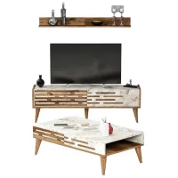 Комплекты ТВ-зона Trendy Valensiya 140 35 см x 45 см x 140 см / Marmura White