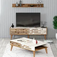 Комплекты ТВ-зона Trendy Valensiya 140 35 см x 45 см x 140 см / Marmura White photo 2