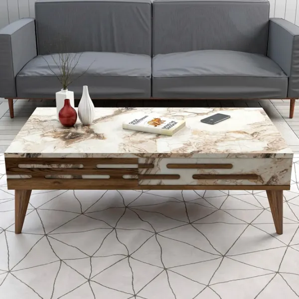 Комплекты ТВ-зона Trendy Valensiya 140 35 см x 45 см x 140 см / Marmura White photo 4