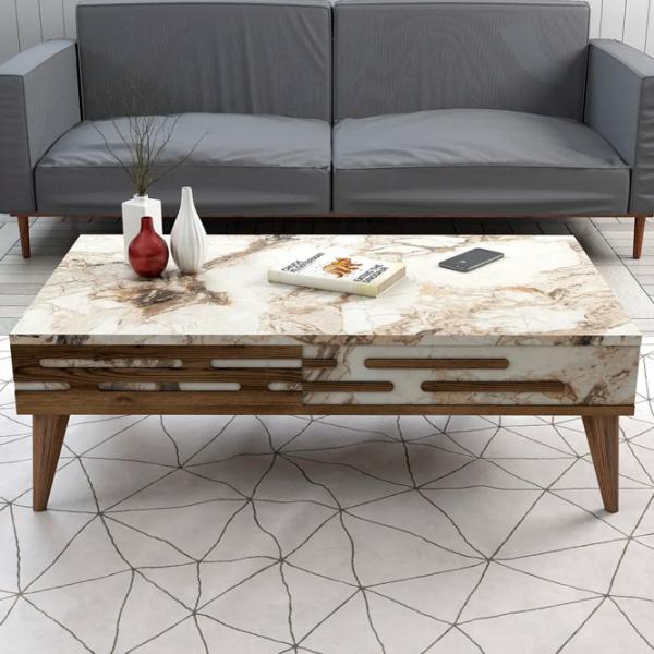 Комплекты ТВ-зона Trendy Valensiya 140 35 см x 45 см x 140 см / Marmura White photo 4