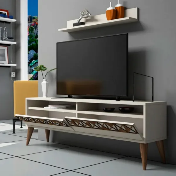 Комплекты ТВ-зона Trendy Linie 50 см x 30 cм x 150 см / Кремовый photo 3
