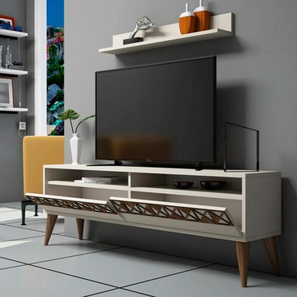 Комплекты ТВ-зона Trendy Linie 50 см x 30 cм x 150 см / Кремовый photo 3