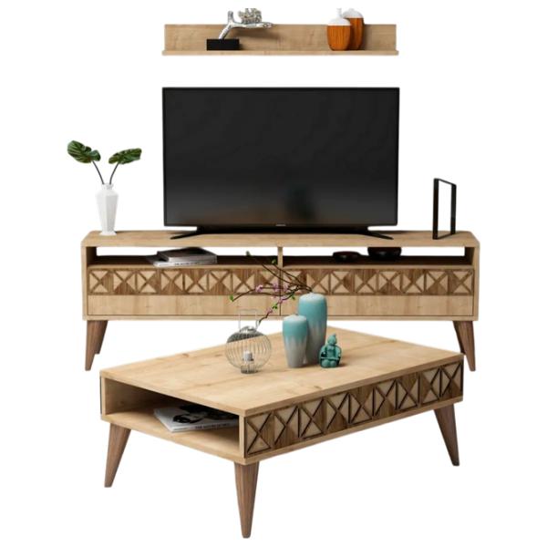Комплекты ТВ-зона Trendy Linie 50 см x 30 cм x 150 см / Дуб Сонома photo 1
