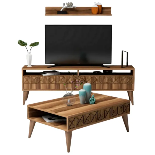 Комплекты ТВ-зона Trendy Linie 50 см x 30 cм x 150 см / Коричневый photo 1