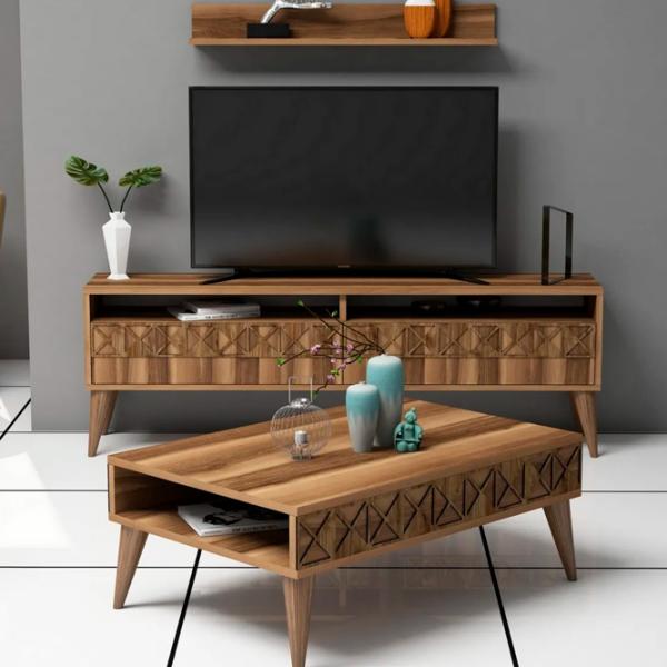 Комплекты ТВ-зона Trendy Linie 50 см x 30 cм x 150 см / Коричневый photo 2