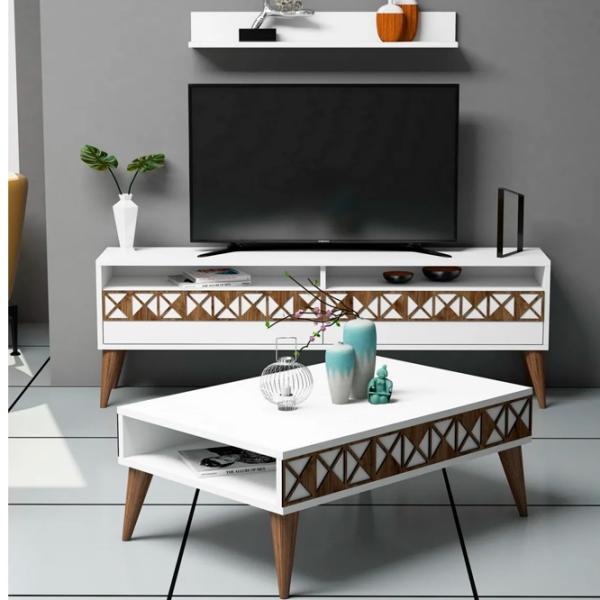 Комплекты ТВ-зона Trendy Linie 50 см x 30 cм x 150 см / Белый photo 1