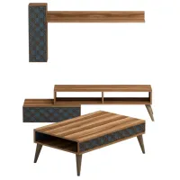 Комплекты ТВ-зона Trendy Calcedonie 37 см x 38 см x 150 см / Коричневый