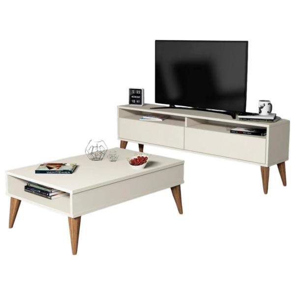 Комплекты ТВ-зона Trendy The best 50 см x 30 cм x 150 см / Кремовый photo 1