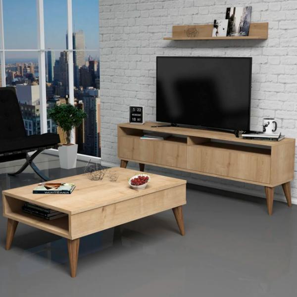 Комплекты ТВ-зона Trendy The best 50 см x 30 cм x 150 см / Дуб Сонома photo 2