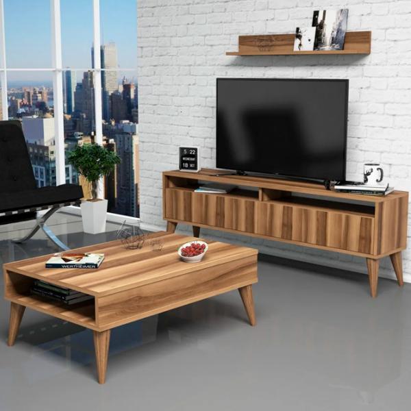 Комплекты ТВ-зона Trendy The best 50 см x 30 cм x 150 см / Коричневый photo 2