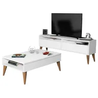Seturi zona TV Trendy The best 50 cm x 30 cm x 150 cm / White