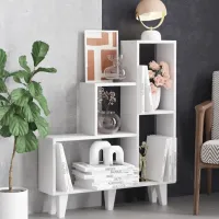 Стеллаж Trendy Nisa 106 x 88 x 20см cm / ЛДСП / White photo 3