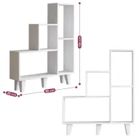 Стеллаж Trendy Nisa 106 x 88 x 20см cm / ЛДСП / White photo 4