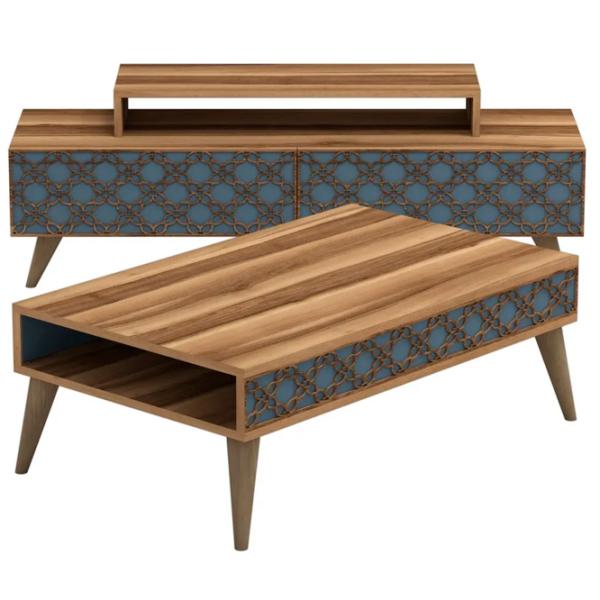 Комплекты ТВ-зона Trendy Oras 48.8 см x 41.8 см x 140 см / Коричневый photo 1