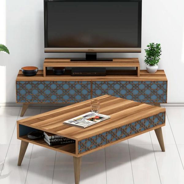 Комплекты ТВ-зона Trendy Oras 48.8 см x 41.8 см x 140 см / Коричневый photo 2