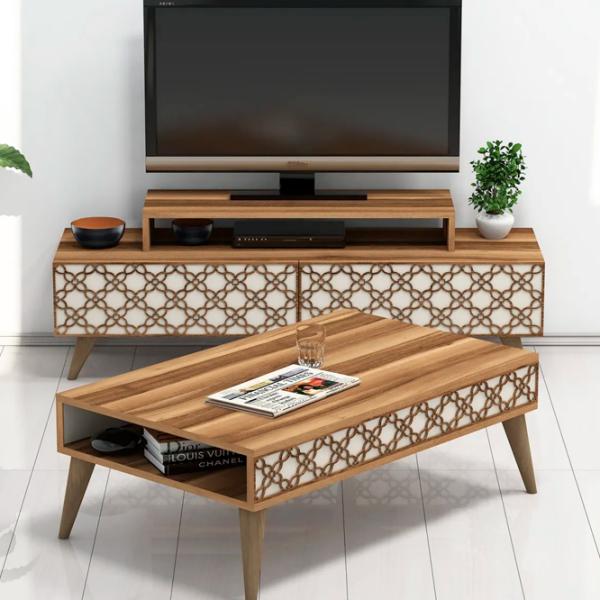 Комплекты ТВ-зона Trendy Oras 48.8 см x 41.8 см x 140 см / Коричневый photo 2