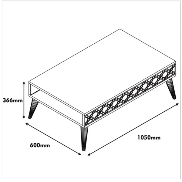 Комплекты ТВ-зона Trendy Oras 48.8 см x 41.8 см x 140 см / Коричневый photo 3