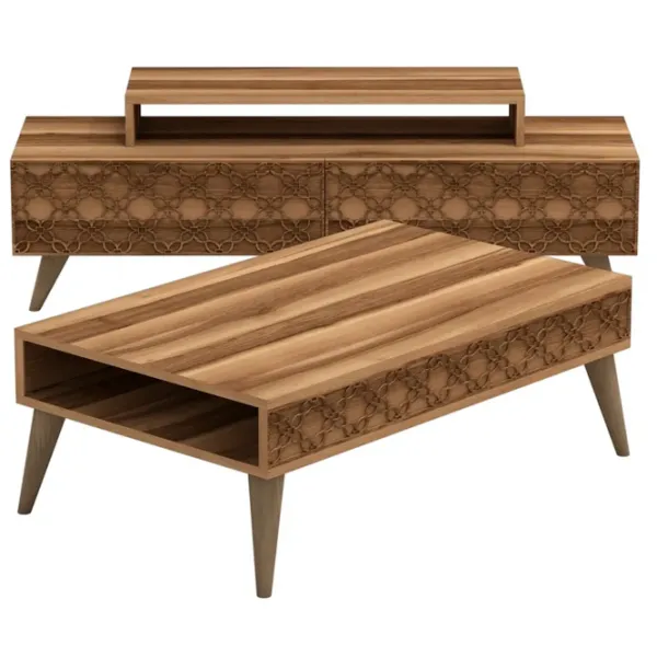 Комплекты ТВ-зона Trendy Oras 48.8 см x 41.8 см x 140 см / Коричневый photo 1